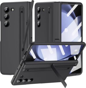 FlexArmor Case with Slim S Pen & Pen Holder, Hinge Protective Case with Stand & Screen Protector