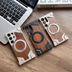 Walnut Wood + Aluminium Alloy Frameless Case