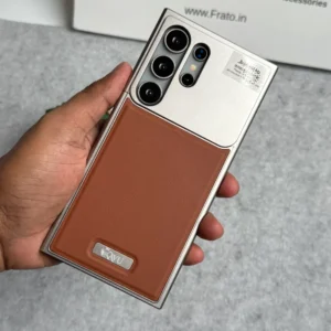 Sleek Minimalist Ultra Thin Genuine Leather + Aluminium Alloy Frameless case - Samsung